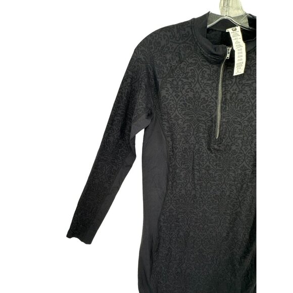 Fabletics Half Zip Patterned Womens Ivy Mini Dress Size S‎ Witchy Goth Grunge - Picture 6 of 8